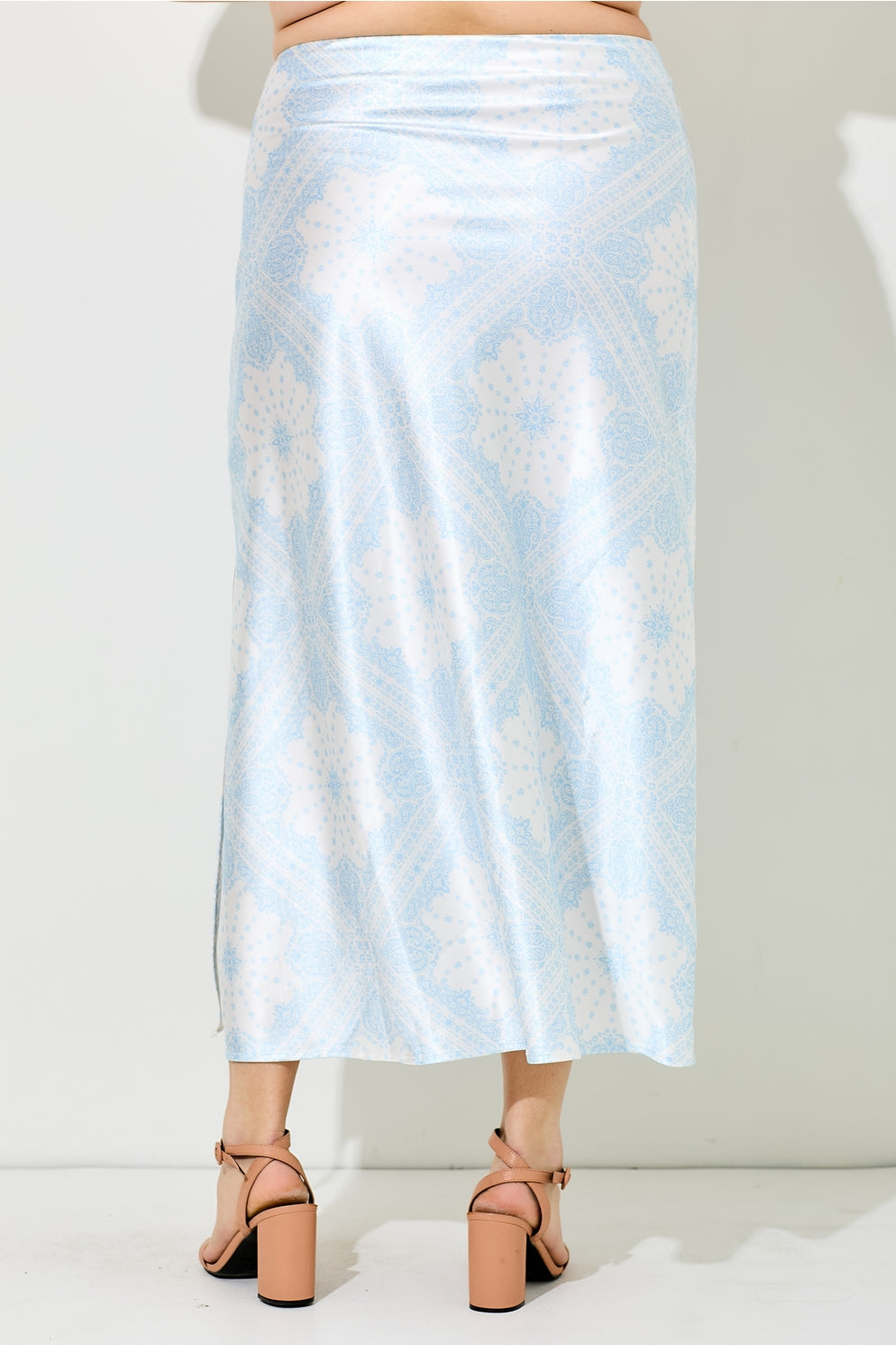 *PRE-ORDER* Bandana Print Satin Skirt